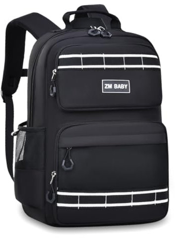 FRONET Schulrucksack Jungen Rucksack Mädchen Teenager Tagesrucksack Schulranzen Schultaschen Set für Schule Kinder Jungs 2 3 4 5 6 7 8 Klasse 9 10 11 12 13 14 Jahre Ranzen Kinderrucksack Daypack