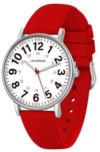 aswan watch Damen und Herren Analog Quarz Armbanduhr mit Silikonarmband,3 Zeiger,38mm Gehäusegröße,Leuchtzeiger,Leuchtzifferblatt,großen Ziffern