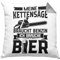 Trendation Waldarbeiter Kissen mit Füllung 40x40 Geschenk Meine Kettensäge Braucht Benzin Holzernte Holz Schneiden Geburtstag (Grau)