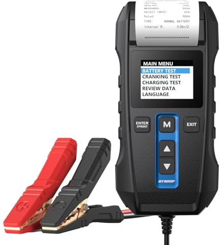 TOPDON USA - Testeur de système de manivelle de charge de batterie avec impression