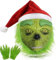 MEDOUTONG Green Mask,Green Monster Mask Deko Weihnachten,Weihnachtsmütze Weihnachtsmaske Männer Damen Cosplay,Mask Kostüm-Requisiten,Silvester Party,Wichtel Zubehör Weihnachten