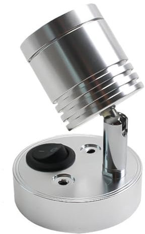 Mihauuke 12V Leseleuchte, Wohnmobil-Leseleuchte | 12V 3W RV Lights Innenleseleuchte - Wohnmobil-Leselampen, Nachttischlampen, Leuchten, Innenbeleuchtung für Wohnmobil, Boot, Van, Wohnwagen, Anhänger