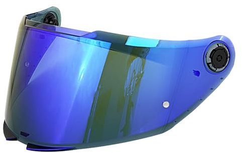 Helmet Visor Shield for MT-V-28B Thunder 4 SV,Motorcycle Wind Shield Helmet Lens Visor for Full Face Helmet,Motorbike Helmet Replacement Accessories (Chrome Blue)