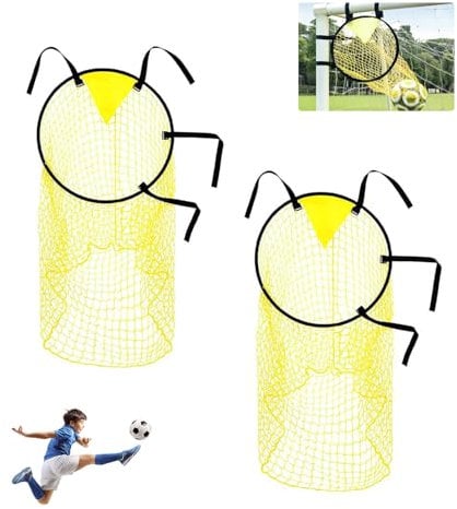 Soccer Top Bins Target Net,2 Pack Top Bins Football Targets Net,Football Training Goal Target,Football Target Net, Football Top Bins Target for Shootings Accuracy Training Practice Equipment