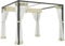 Outsunny 3 x 3 m Pergola with Retractable Roof Canopy and Netting Sidewalls, Aluminium Frame Garden Gazebo Outdoor Sun Shade Shelter for Grill, Patio, Deck, Khaki