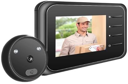 Video Peephole Doorbell Camera Video-eye Auto Record Electronic Ring Night View Digital Door Viewer Entry Home Security