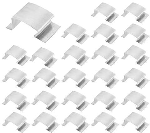 Agrafes de fixation pour serre - Pièces de rechange 25 agrafes, colliers étanchéité, réparation et fixation horticulture