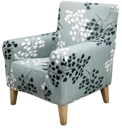 KEGAJEGA Sesselbezug Polyester Sesselhusse mit Armlehne Waschbar Sesselbezug Clubsessel Sesselüberwurf Sesselhusse Stretch für Zuhause Wohnzimmer Büro Einzelsofa Clubsessel (Stil 3)