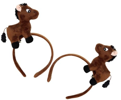 2 Stück-pack Pferde Haarband aus Gewebe, Niedliches Cartoon Design