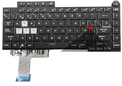 WZKOZDR Ersatzteile Für Asus für ROG für Strix G15 G513 G513Q G513QM G513QY G533 Tastatur US Backlit 2021(SP RGB Backligh)