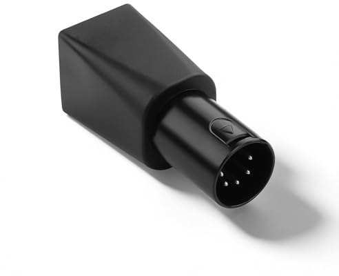 CERRXIAN 5-Pin XLR-zu-RJ45-Adapter, DMX512 5-poliger XLR-Stecker zu Ethernet-Cat5-Netzwerkanschlussstecker für Lichtkonsole, kann jedes CAT-5-Ethernet-Kabel als DMX512-Kabel, DMX-Controller usw