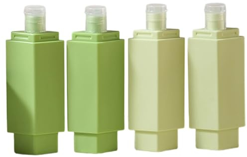 Reise Toilettenflaschen 4 In 1 Lecksicher Wiederbefüllbar Leer | Dosierbehälter In Reisegröße für Lotion Conditioner Duschgel Flüssigseife Frauen Männer