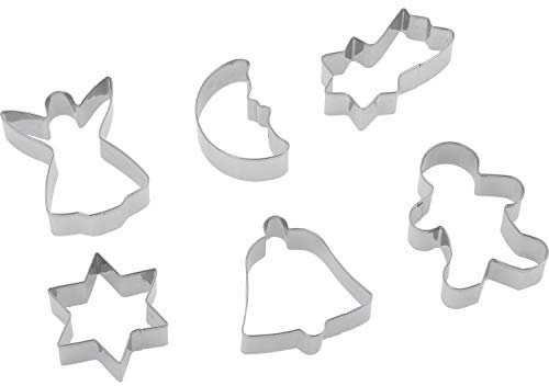 Westmark Set cortapastas, Motivos variados, Acero inoxidable, Weihnachten (Navidad), 6 piezas, Plata, 31912260
