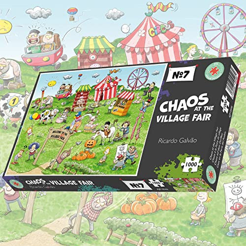 Chaos at the Village Fair 1000 Piece Jigsaw Puzzles AJP10546