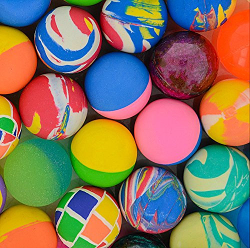 Storm&Lighthouse 50 Gummi-Hüpfbälle – Partytütenfüller/Klassenzimmer-Belohnungen/Glücks-Dip-Preise/Gastgeschenke Designs