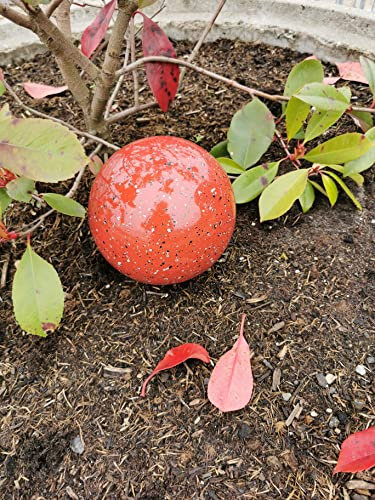 garten-wohnambiente Kugel aus Edelstahl 15 cm Dekokugel rot Dekorationskugel Edelstahlkugel