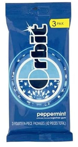 Orbit White Hierbabuena Gragea 30 paquetes x 10 grageas