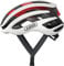 ABUS Rennradhelm AirBreaker - High-End Fahrradhelm für den professionellen Radsport - für Jugendliche und Erwachsene - Helm für Damen und Herren - Weiß/Rot, Größe S