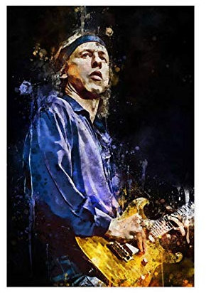 JINGXIU Gitarrist-Mark Freuder Knopfler II Leinwand-Poster, Schlafzimmerdekoration, Sport-Landschaft, Bürozimmer, Dekoration, Geschenk, 30 x 45 cm, ohne Rahmen-style32