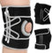POWERLIX Kniebandage für Damen/Männer, Kompression Kniestütze für Meniskusriss, Arthritis, Linddert Kniescherzen, ACL, Laufen, Gewichtheben, Basketball, Volleyball, Sport, Hellblau, S