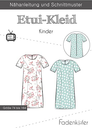 Papierschnittmuster Etui-Kleid Kinder