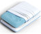 Imaginarium Memory Foam Fun Kissen mit Cool-to-The-Touch Bezug, 2er-Pack (Weiß mit blauem Rand)