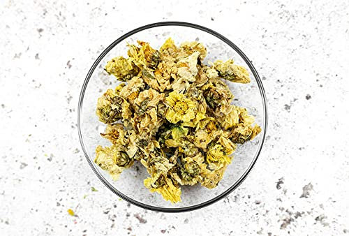 50g Bio Chinesischer Getrockneter Honig Chrysantheme zum Aufbrühen von Tee Huang Shan (Gelber Berg) Chrysanthem Kräutertee erfrischender und süßer Duft