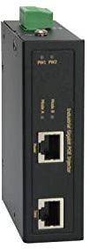 LevelOne IGP-0102 Industrial PoE-Injektor Adapter Gigabit Ethernet 802.3AT POE+, 36W, Power Iinput 12-56V DC