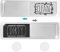 Elegant Dishwasher Magnet, Clean Dirty Sign Indicator with Slide Design, Universal Dish Washer Refrigerator Magnet, Super Strong Magnet with Stickers for Kitchen Organization and Storage, Silver