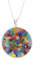 Venetiaurum - Halskette für Damen mit 26 mm Murrina-Anhänger aus Original Muranoglas und Silber 925 - Schmuck “Made in Italy” zertifiziert
