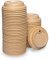 Love Nature Deckel für Pappbecher 300ml - 50 Stück Ø 90 mm für Kaffeebecher to Go - Weiß aus Zuckerrohr