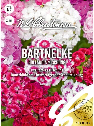 Bartnelke Hollandia Mischung, N.L. Chrestensen Blumensamen Mischung für Garten und Wiese