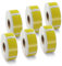 BETCKEY - 6 Rollen Gelb Adressetiketten Kompatibel mit DYMO 11352(S0722520), 25mm x 54mm, 3000 Farbige Etiketten für LabelWriter 450, 4XL NICHT passend 550 oder 5XL