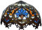 12-Zoll-Barock-Lampenschirm-Ersatz Lampenschirm aus Buntglas im Tiffany-Stil Vintage Light Cover Zubehör für Tischlampen, Pendelleuchten, Stehlampen