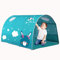 HI SUYI Kinderkabinenbett Tunnelzelt für 90-100 cm Breite Hochbett Etagenzelt, Stoff, Himmelblau, Einzelbett