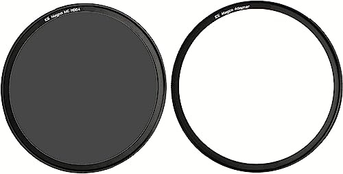 ICE Magco ND64 ND64 Graufilter, 95 mm, dünn, magnetisch, ND, optisches Glas, inkl. Adapter