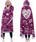 Lanqinglv Flauschig Kuscheldecke mit Kapuze,Sherpa Personalisierte Decke An Meine Frau Decke Geschenke,Violett Flanell Fleece TV-Decke mit Ärmeln,Wohndecke Sofadecke Tragbar Decke 120x185cm