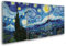 Giallobus - Große Gemälde im XXL-Format - Vincent Van Gogh - Berühmte Künstler - Sternennacht - Leinwand - 218x100cm | 3pcs. x 70x100cm - Moderne Gemälde für zu Hause