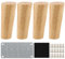 Holz Tischbeine, 12 cm Holz Tischbeine,4 Stück Ersatz Sofafüße Massivholz Konisch Möbelfüße Sockelfüße Tischfuß Aus Eiche, Möbelbeine mit Montageplatten & Schrauben für Sofa Bett Schrank Couch Stuhl