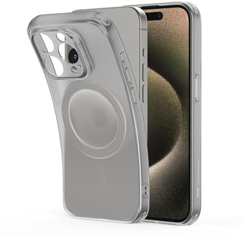 ESR for iPhone 15 Pro Max Case, Compatible with MagSafe, Military-Grade Protection, Resists Yellowing and Scratches, Magnetic Phone Case for iPhone 15 Pro Max, Zero Series, Frosted Grey
