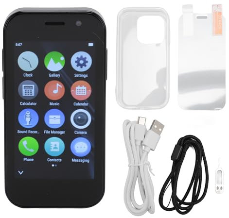 Dpofirs XS15 Pro 3G Small Smartphone 3,0 Zoll Android 9.0 Handys, 128 GB Erweiterbar, Dual SIM Niedliches Palm Smartphone 2 GB RAM 16 GB ROM Handy für Studenten (Purple)