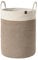 La Jolíe Muse Large Storage Basket - Cotton Rope Laundry Basket with Handle for Diaper Blanket Toy Towel Woven Laundry Basket Home Decor, Mocha-L