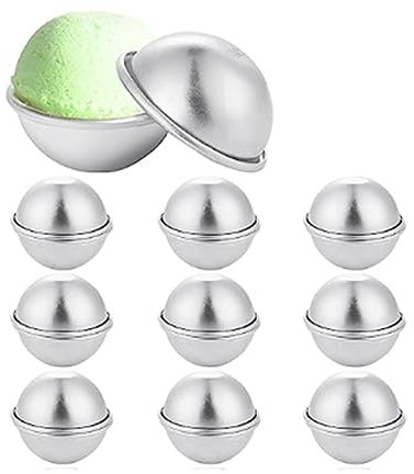 Osmond 20 Stück 10 Formen für Badekugeln, geeignet für die Herstellung von Bastelbedarf, 5,5 x 2,5 cm