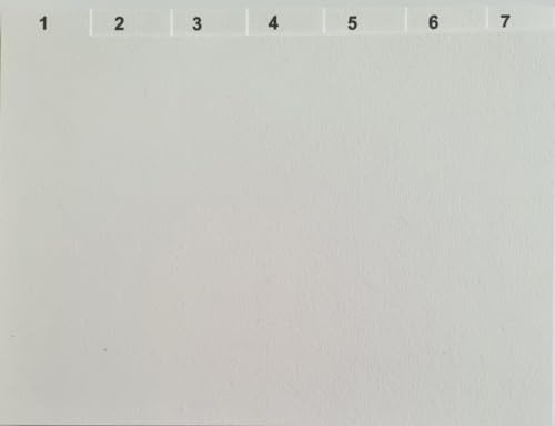 DIN A5 Karteikarten nummeriert 1-31. Tagesregister Registerkarten, Größe A5 + 12 mm Register.