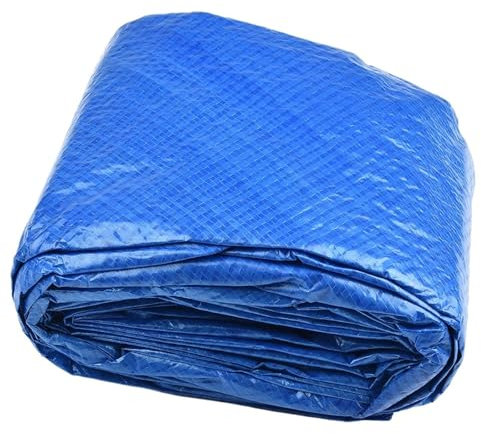 AOLUOER Trampolin-Abdeckung, 305 cm oder 366 cm Durchmesser, schützt vor Ren, und Blättern(366CM)