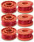Qingriver 6 Pcs Strimmer Wire,Compatible with Worx,Ø1.65mm 3 meters,Replacement for 20V Worx Grass Trimmers WG180 /WG163/ WG175,Spool Line Grass Strimmer Line