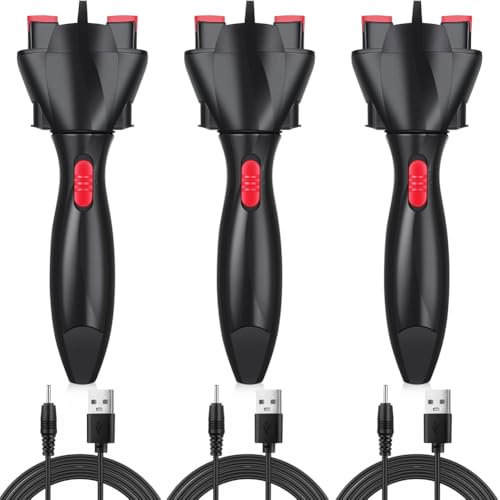Yominerr Ensemble de 3 Pièces Machine à Tresser Électrique Automatique Noir Machine à Friser les Cheveux à Faire Soi-Même Machine à Tresser Automatique pour Femmes et Filles