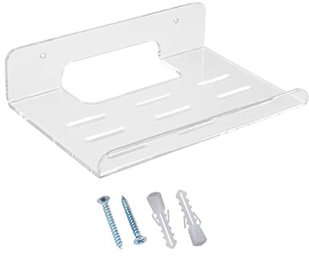 Zgehnao Wifi Router Rack di Stoccaggio Della Parete Del Supporto Per La Casa Camera Da Letto Soggiorno Ufficio