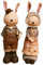 JOINPAYA 1 Paar Kaninchen Dekorative Ornamente Faultier Sparschwein Netz Sparschwein Aufbrechen Häschen-Statue Hängematte Ausgestopft Digitales Sparschwein Einhorn Sparschweine Harz