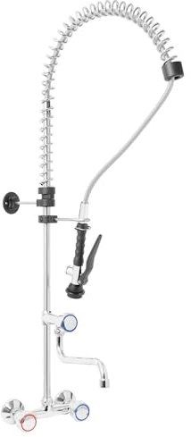 Douchette Professionnelle avec Mitigeur – Col de Cygne Rotatif 360° – Robinet Pivotant – Eau Chaude & Froide – Idéale pour Cuisines Professionnelles et Particuliers